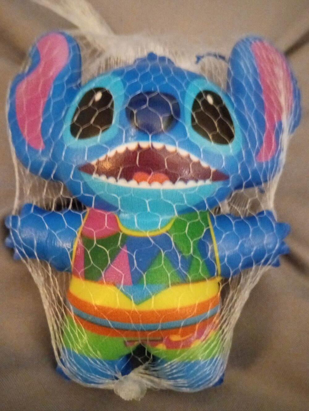 Blue Stitch Squishy 4-in Dressed Up For The Beach Great For Stress